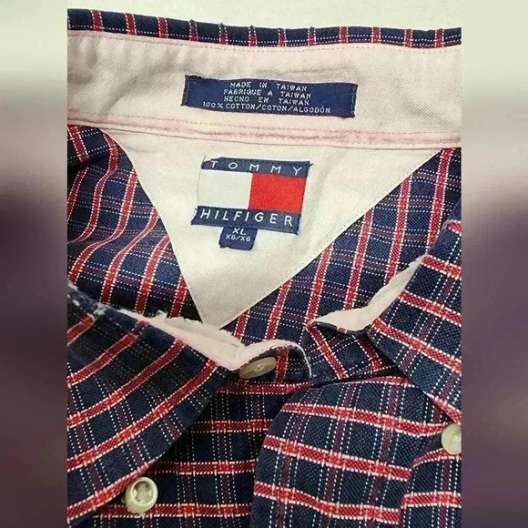 Tommy Hilfiger Plaid Button-Up Shirt XL - Picture 12 of 16
